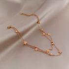 Layered Star Anklet As Shown In Figure - One Size