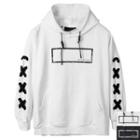 Strap-accent Sleeve Hoodie T-shirt