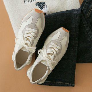 Contrast-trim Chunky Sneakers