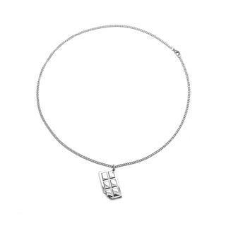 Chocolate Necklace Silver - 60cm