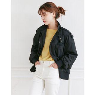 Epaulette Zip Jacket