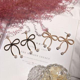 Bow Rhinestone Earring