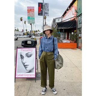 Semi Wide Pants & Flap-pocket