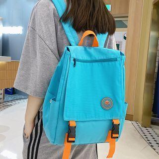 Flap Snap Buckle Backpack