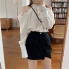 Cold Shoulder Shirt / Mini Skirt