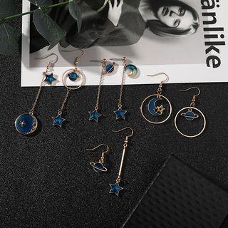 Alloy Moon & Star Dangle Earring (various Designs)