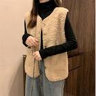 Fleece Vest / Long-sleeve Turtleneck Top (various Designs)