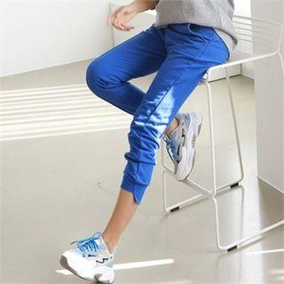 Seam-trim Cutout-hem Sweatpants