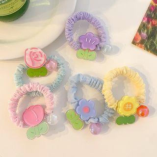 Flower Acrylic Hair Tie (various Designs)