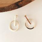Metallic Bar & Hoop Earrings Gold - One Size