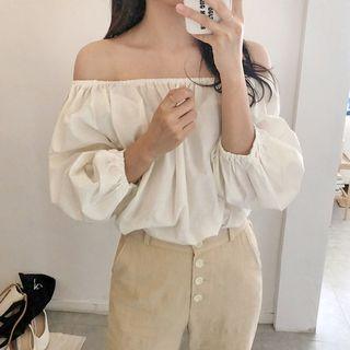 Off-shoulder Peasant Blouse