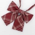 Plaid Bow Tie Bow Tie - Plaid - Red - One Size