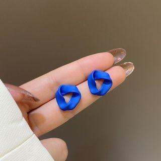 Alloy Stud Earring 1 Pair - Alloy Stud Earring - Dark Blue - One Size