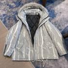 Hooded Tie-dyed Padded Zip Jacket