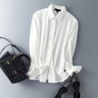 Collared Pleated Blouse