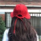 Bow Accent Bucket Hat Red - One Size