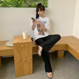 Flower Graphic Print T-shirt