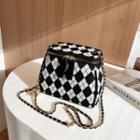 Chain Strap Argyle Crossbody Bag