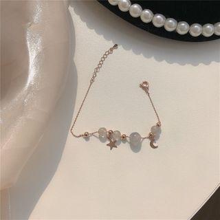 Gemstone Bracelet Rose Gold - One Size