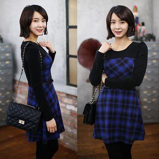 Plaid Dress With Belt