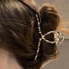 Leopard Print Hair Clamp Brown - One Size