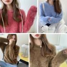 Furry Crew-neck Sweater
