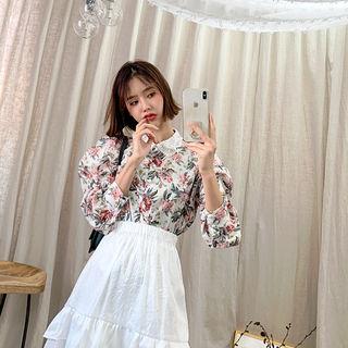 Lace-collar Bloom Blouse