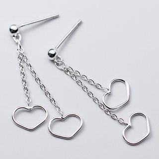 Heart Chain Dangle Earring