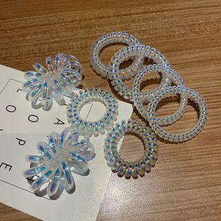 Set Of 8: Iridescent Hair Tie