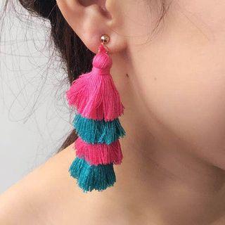 Two-tone Tassel Earring