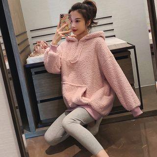 Half-zip Fleece Hoodie / Plain Leggings