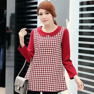 Houndstooth A-line Top