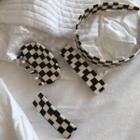 Checker Print Headband / Hair Claw / Hair Clip / Hair Stick