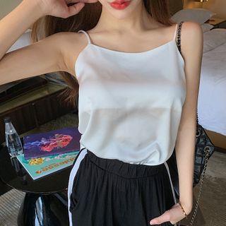 Plain Satin Camisole Top