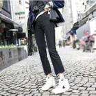 Asymmetric Boot Cut Jeans