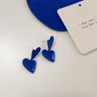 Heart Acrylic Dangle Earring 1 Pair - Blue - One Size