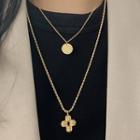 Cross Necklace Gold - One Size