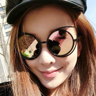 Cutout Frame Cat Eye Sunglasses