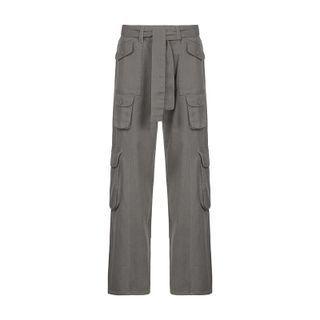 Low-rise Boot-cut Cargo Pants
