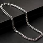Stainless Steel Necklace 283 - Silver - One Size