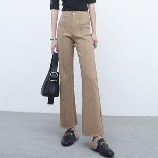 Boot-cut Stretch Skinny Ankel Pants
