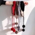 Pom-pom Knit Ear Warmer