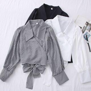 Convertible Wrapped Blouse