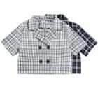 Short-sleeve Plaid Light Shirt