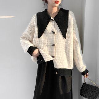 Collared Toggle Cardigan