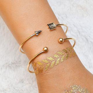 Set Of 2: Bracelet Gold - One Size
