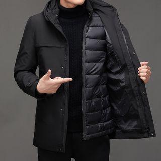 Hooded Jacket With Detachable Padded Lining