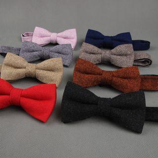 Wool Plain Bow Tie