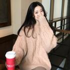 Crew Neck Cable-knit Sweater