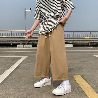 Drawstring-waist Cropped Loose Fit Pants